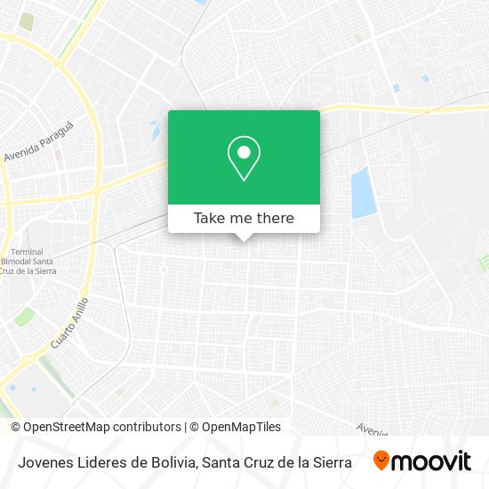 Jovenes Lideres de Bolivia map