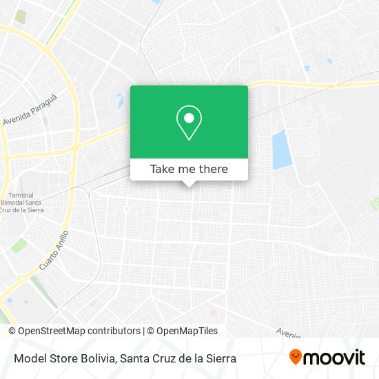 Model Store Bolivia map