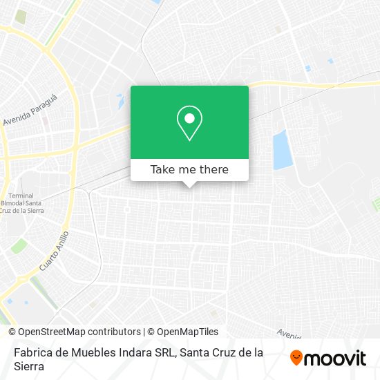 Mapa de Fabrica de Muebles Indara SRL