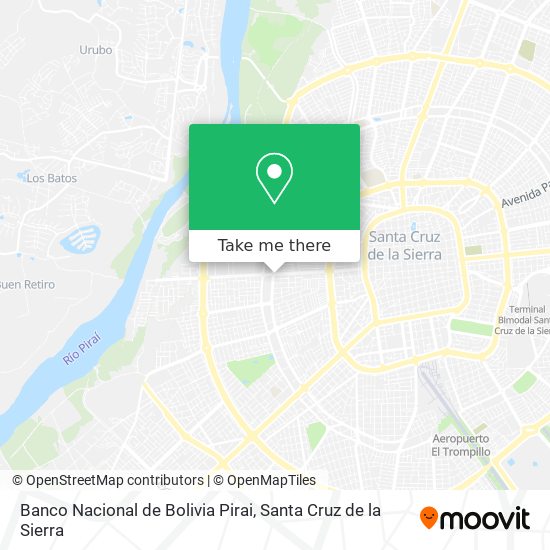 Banco Nacional de Bolivia Pirai map