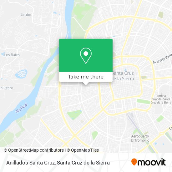Anillados Santa Cruz map