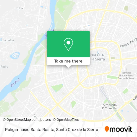 Mapa de Poligimnasio Santa Rosita