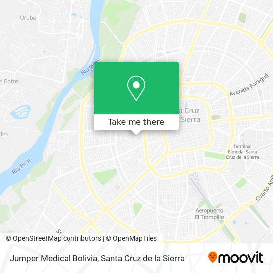 Jumper Medical Bolivia map