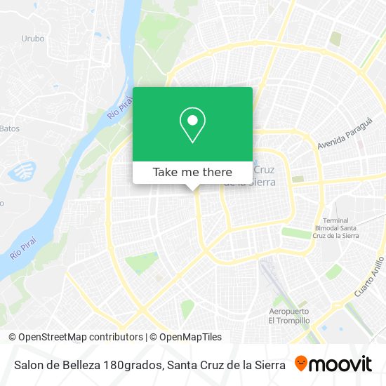 Salon de Belleza 180grados map