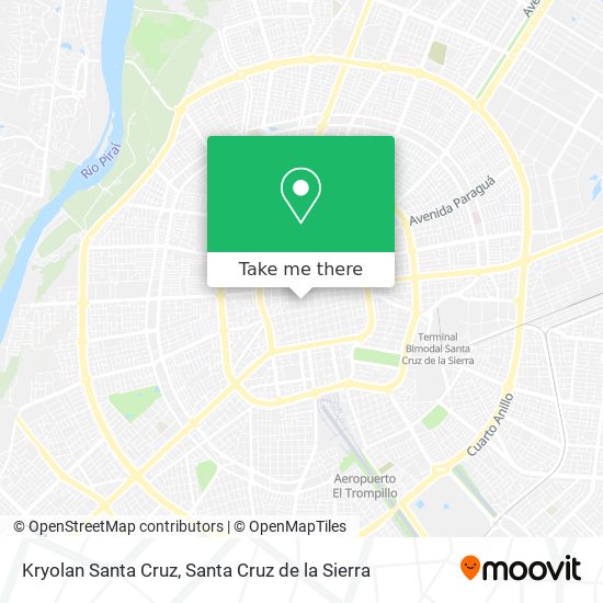 Kryolan Santa Cruz map