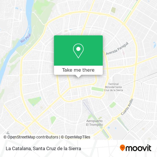 La Catalana map
