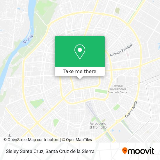 Sisley Santa Cruz map