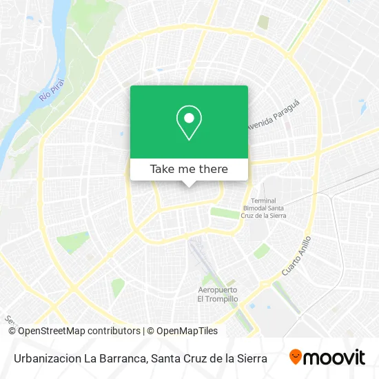 Mapa de Urbanizacion La Barranca