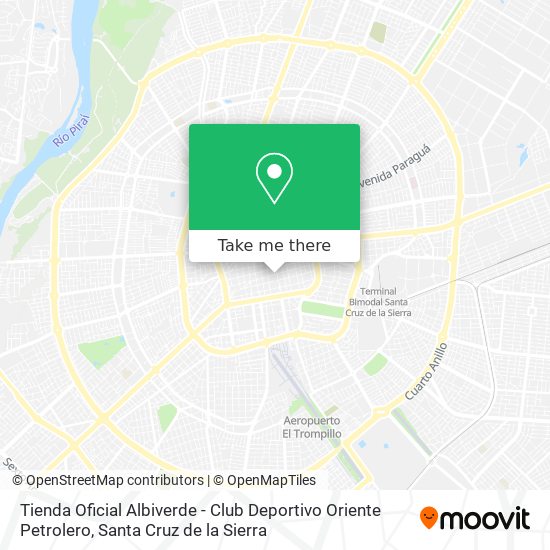 Tienda Oficial Albiverde - Club Deportivo Oriente Petrolero map