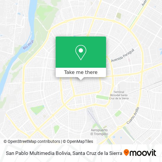 San Pablo Multimedia Bolivia map