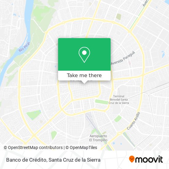 Mapa de Banco de Crédito