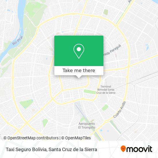 Taxi Seguro Bolivia map