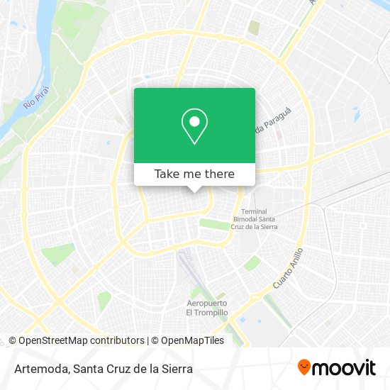 Artemoda map