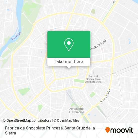 Fabrica de Chocolate Princesa map