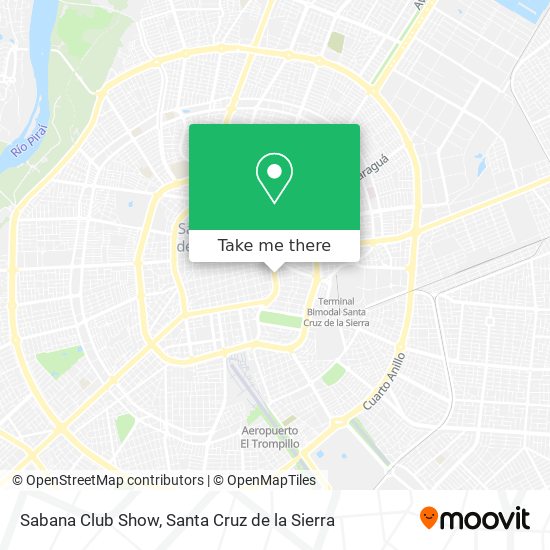 Sabana Club Show map