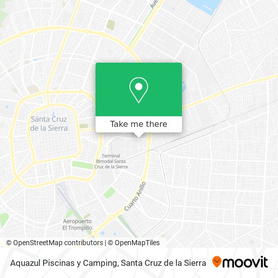 Aquazul Piscinas y Camping map