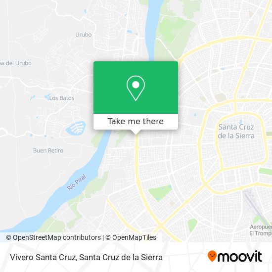Vivero Santa Cruz map
