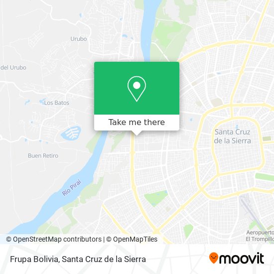 Frupa Bolivia map