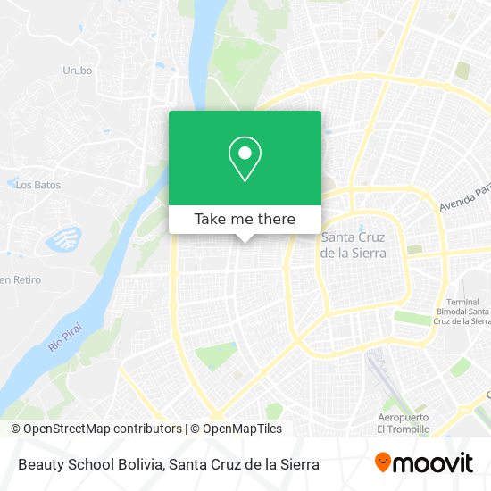 Beauty School Bolivia map