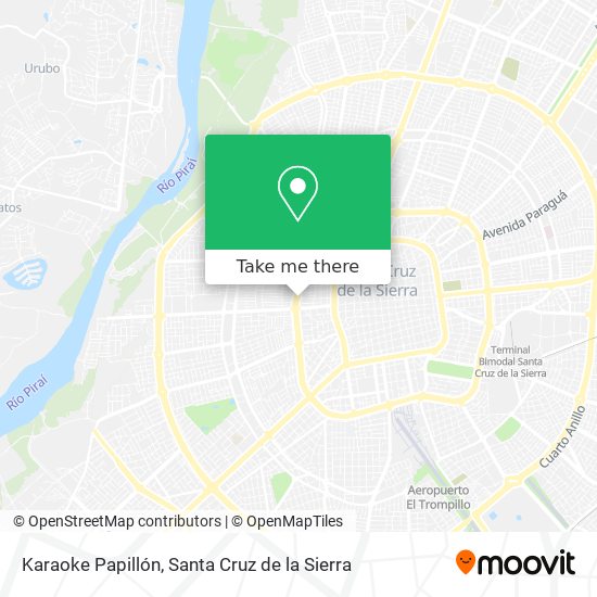 Karaoke Papillón map