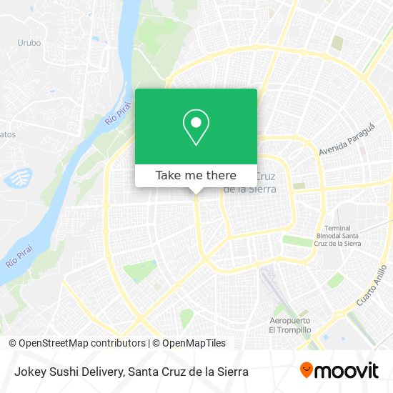 Jokey Sushi Delivery map