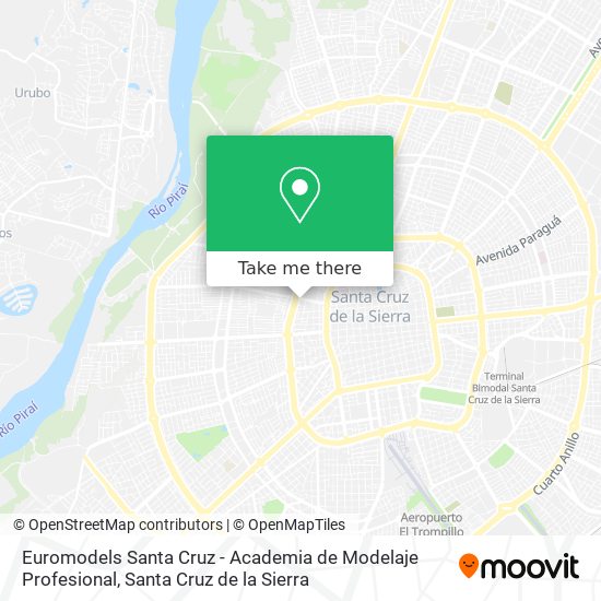 Mapa de Euromodels Santa Cruz - Academia de Modelaje Profesional