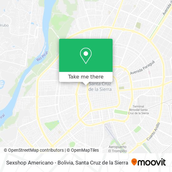 Sexshop Americano - Bolivia map