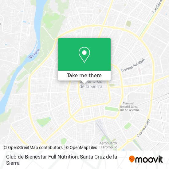 Mapa de Club de Bienestar Full Nutrition