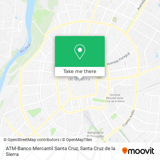 ATM-Banco Mercantil Santa Cruz map