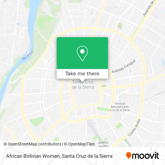 African Bolivian Women map