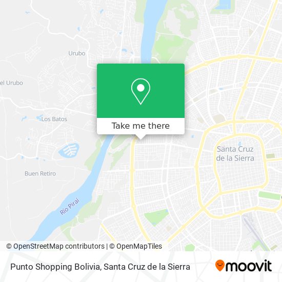 Mapa de Punto Shopping Bolivia