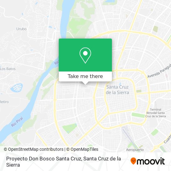 Proyecto Don Bosco Santa Cruz map