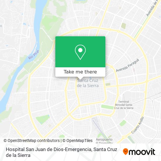 Hospital San Juan de Dios-Emergencia map