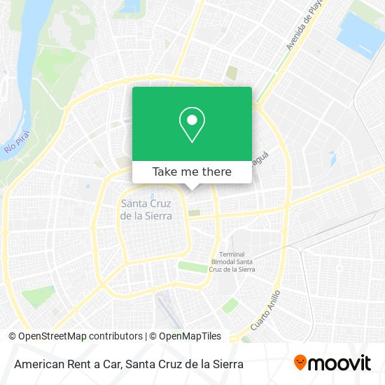 Mapa de American Rent a Car