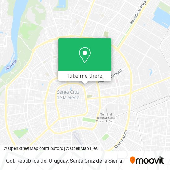 Mapa de Col. Republica del Uruguay