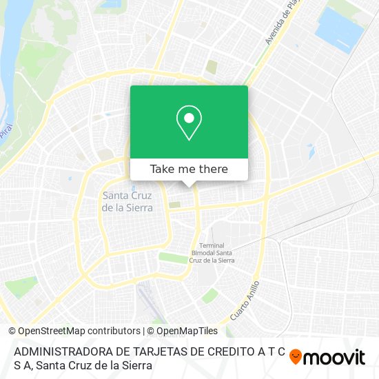 Mapa de ADMINISTRADORA DE TARJETAS DE CREDITO A T C S A