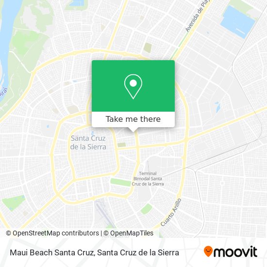Maui Beach Santa Cruz map