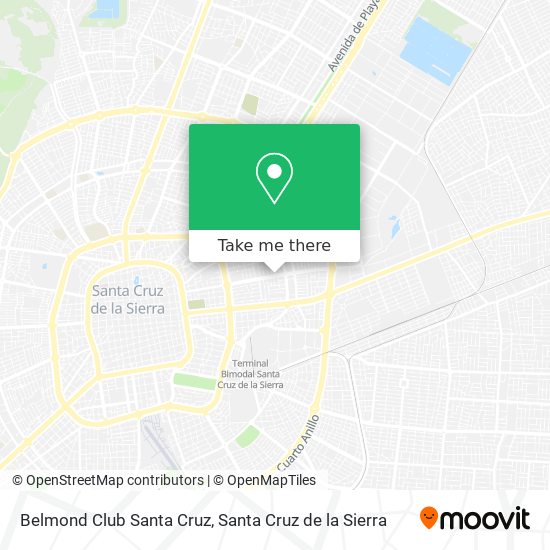 Belmond Club Santa Cruz map