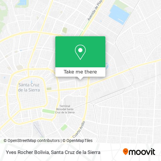 Yves Rocher Bolivia map