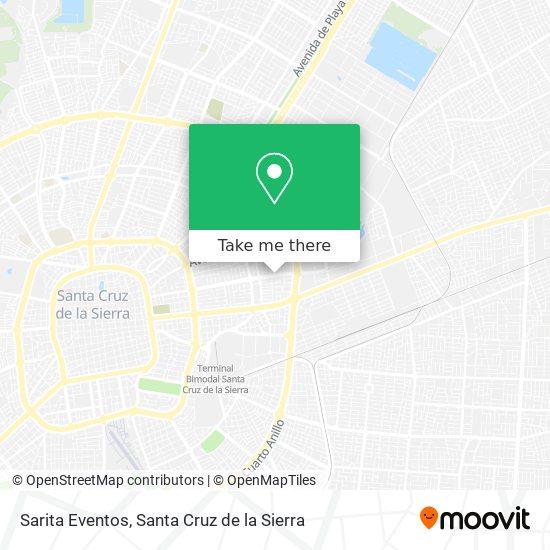 Sarita Eventos map