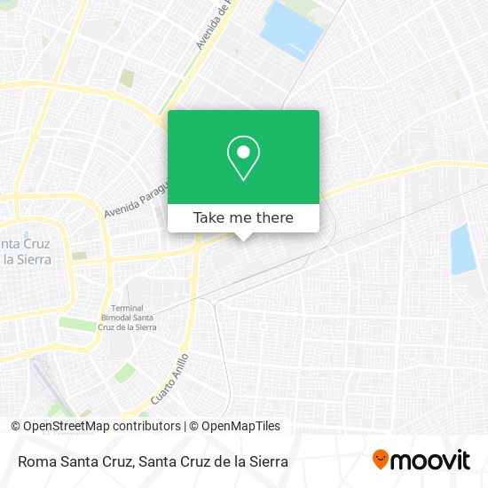 Roma Santa Cruz map