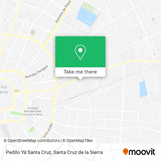 Pedílo Yá Santa Cruz map