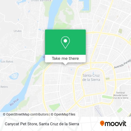 Mapa de Canycat Pet Store