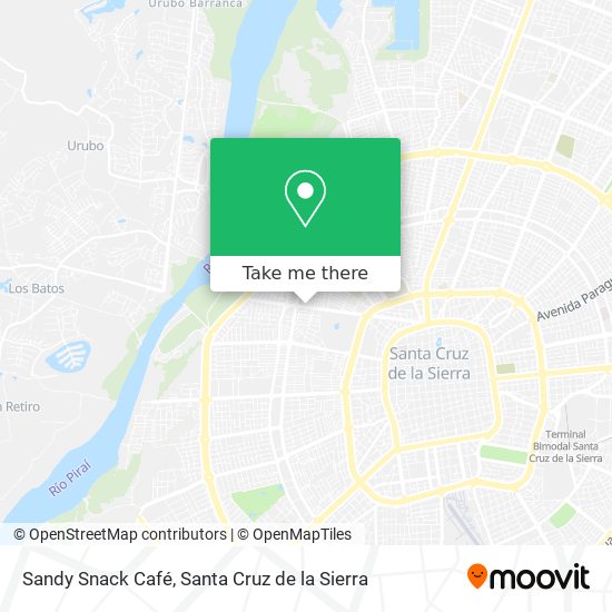 Sandy Snack Café map