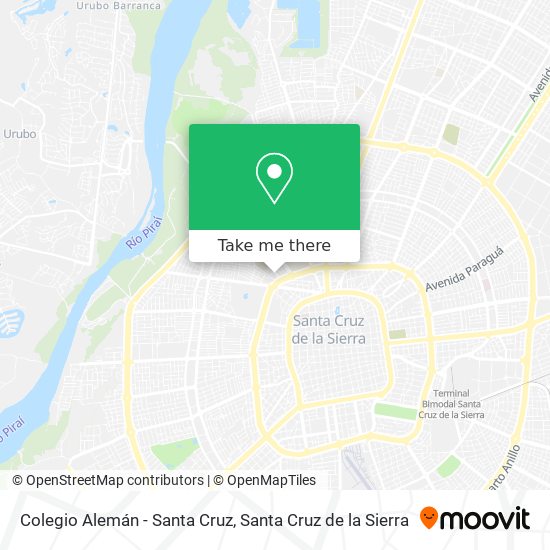 Colegio Alemán - Santa Cruz map