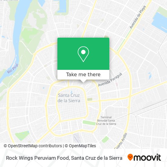 Rock Wings Peruviam Food map