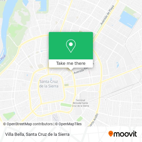 Villa Bella map