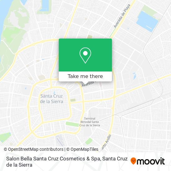 Salon Bella Santa Cruz Cosmetics & Spa map