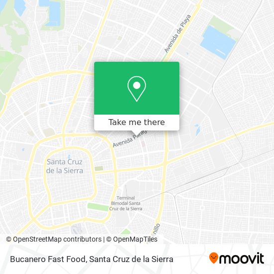 Bucanero Fast Food map