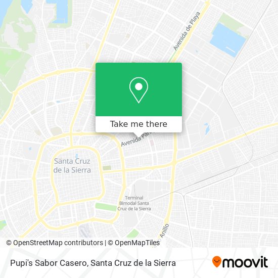 Mapa de Pupi's Sabor Casero